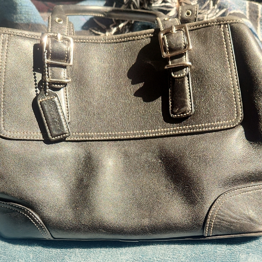 Coach Black Leather Handbag
